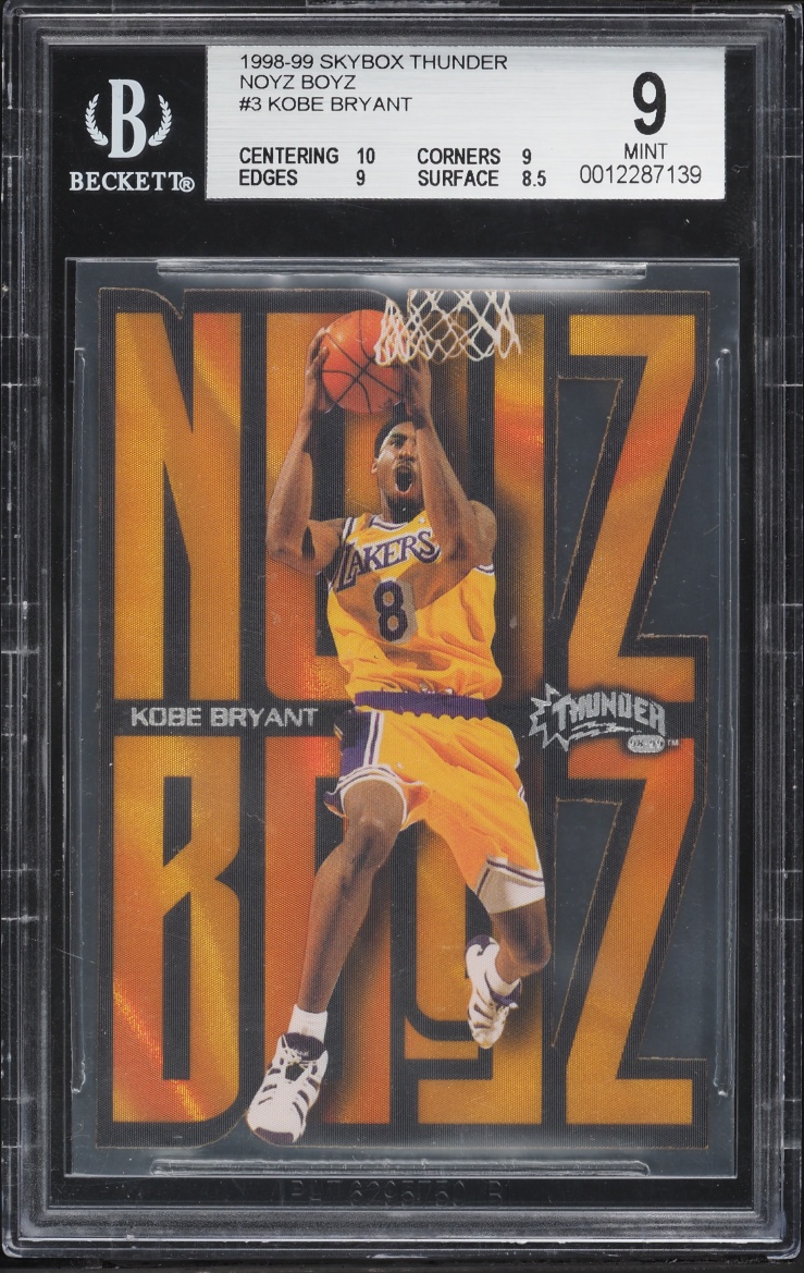 1998 Skybox Thunder Noyz Boyz Die-Cut Kobe Bryant #3 BGS 9 MINT