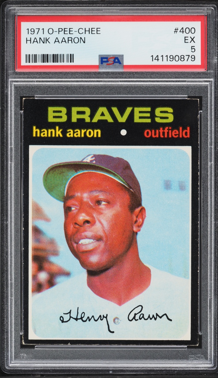 1971 O-Pee-Chee Hank Aaron #400 PSA 5 EX