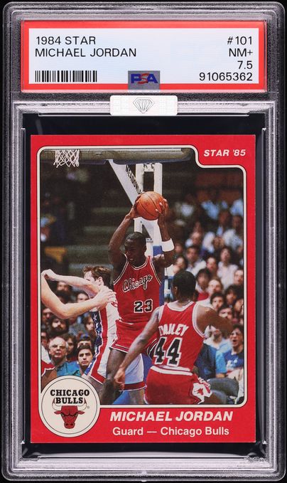 1984 Star Basketball Michael Jordan ROOKIE #101 MBA PSA 7.5 NRMT+