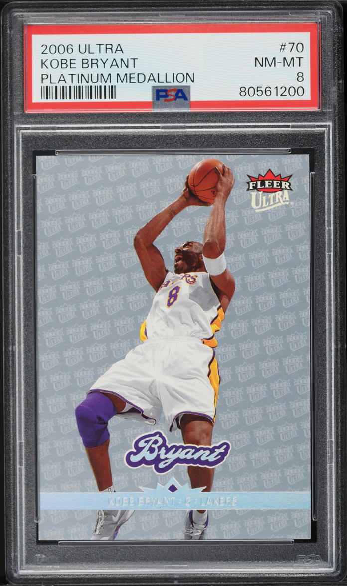 2006 Ultra Platinum Medallion Kobe Bryant /100 #70 PSA 8 NM-MT