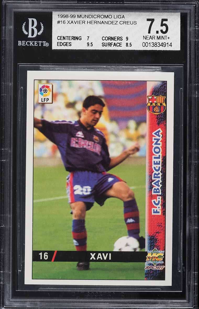 1998 Panini Barca Centenari Xavier Herandez Creus ROOKIE #190 PSA