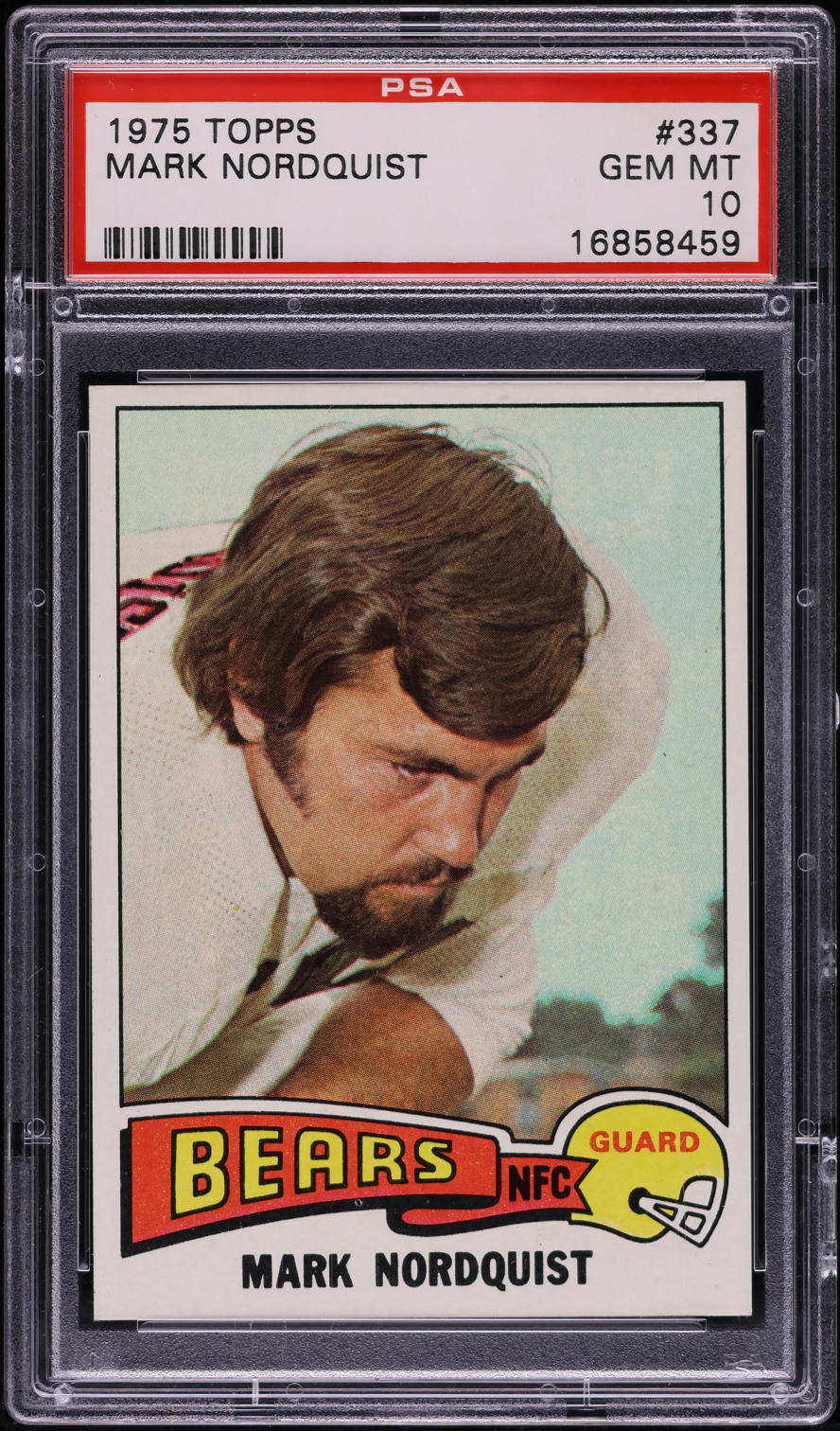 1975 Topps Football Mark Nordquist #337 PSA 10 GEM MINT