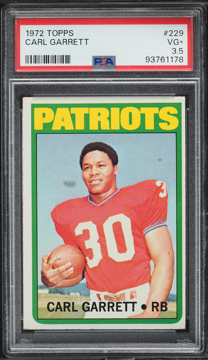 1972 Topps Football Carl Garrett #229 PSA 3.5 VG+