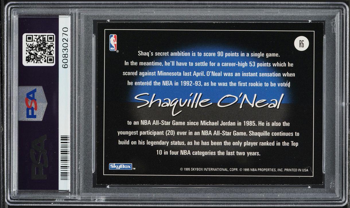 1994 Skybox Revolution Shaquille O'Neal #R6 PSA 9 MINT