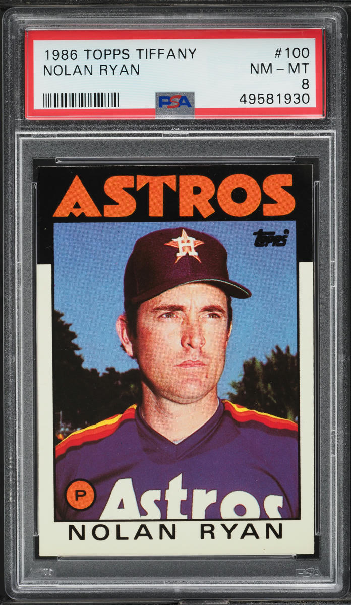 1986 Topps Tiffany Nolan Ryan #100 PSA 8 NM-MT