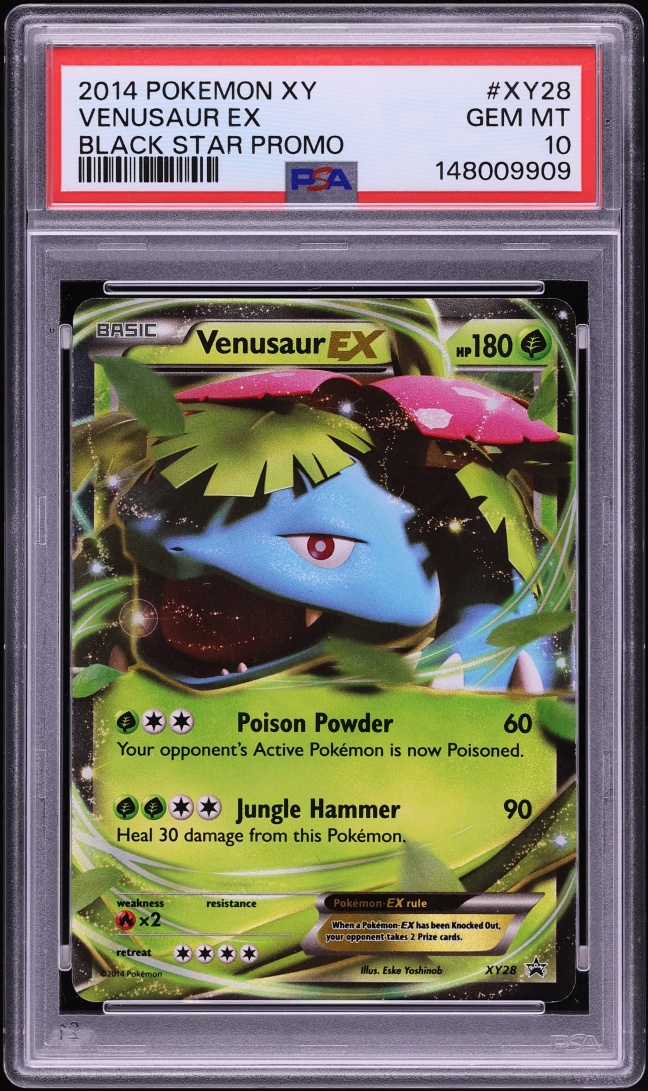 2014 Pokemon XY Promo Holo Venusaur EX #XY28 PSA 10 GEM MINT