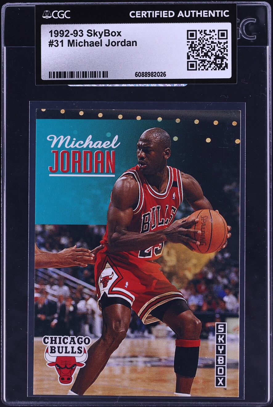 1992 Skybox Basketball Michael Jordan #31 CGC AUTH
