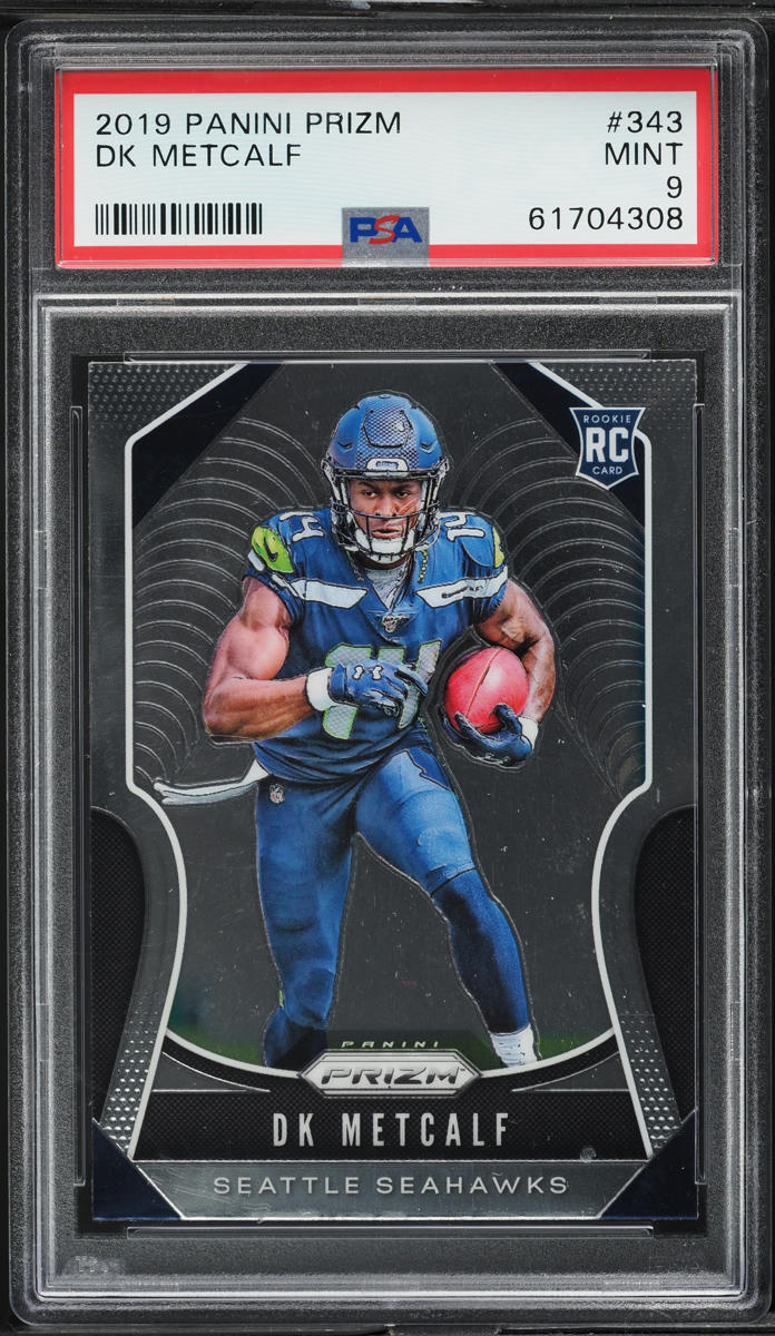 2019 Panini Prizm DK Metcalf ROOKIE #343 PSA 9 MINT