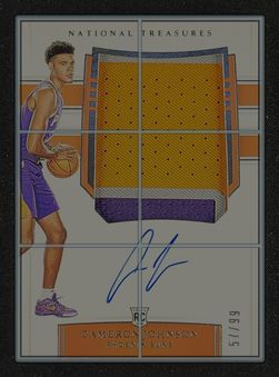 2019 National Treasures Cameron Johnson ROOKIE PATCH AUTO /99 #112 MBA AUTH