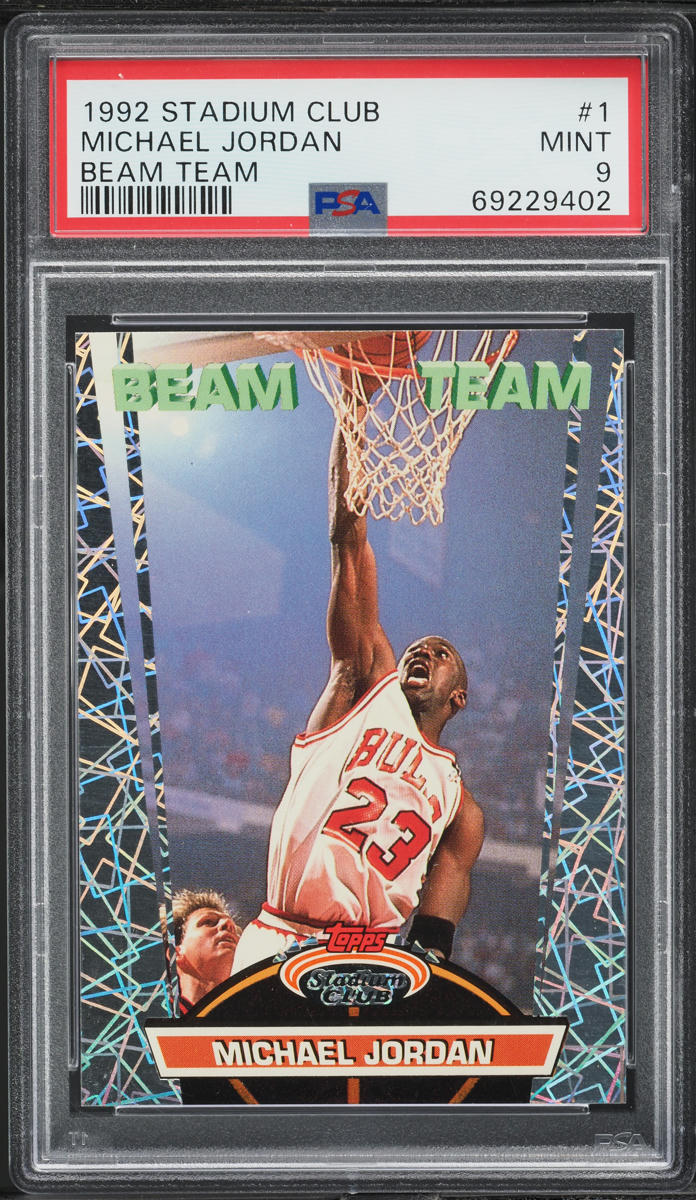 1992 Stadium Club Beam Team Michael Jordan #1 PSA 9 MINT - Photo 1
