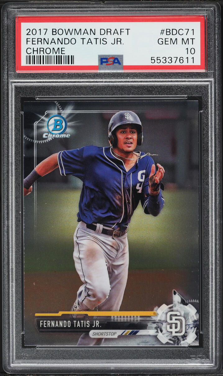 2017 Bowman Chrome Draft Fernando Tatis Jr. PROSPECT #BDC-71 PSA 10 GEM MINT