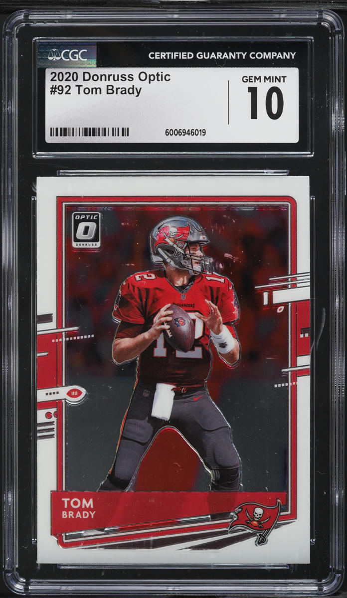 2020 Donruss Optic Tom Brady #92 CGC 10 GEM MINT