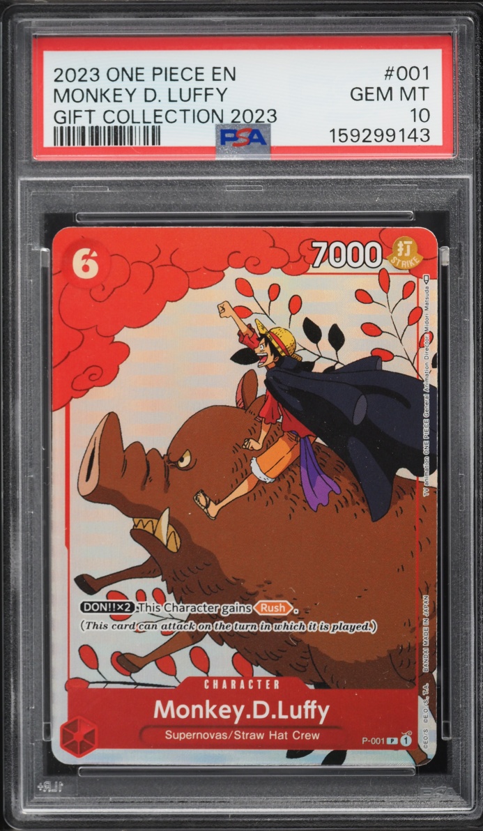 2023 One Piece Promo Gift Collection Monkey D. Luffy #P-001 PSA 10 GEM MINT