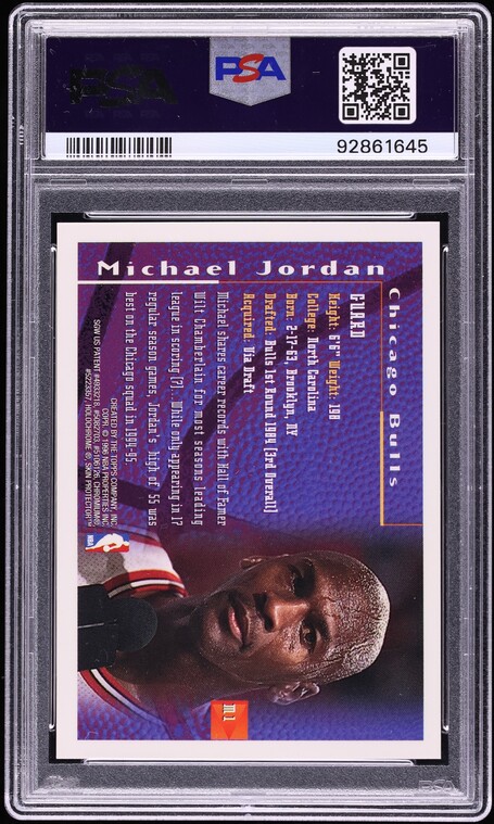 1995 Finest Mystery Michael Jordan #M1 PSA 9 MINT
