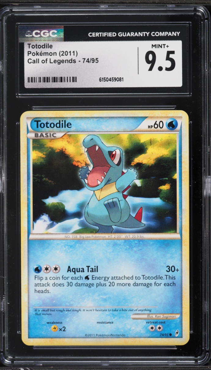 2011 Pokemon Call Of Legends Totodile #74 CGC 9.5 MINT+