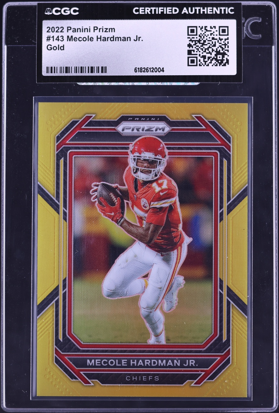 2022 Panini Prizm Gold Mecole Hardman Jr. /10 #143 CGC AUTH
