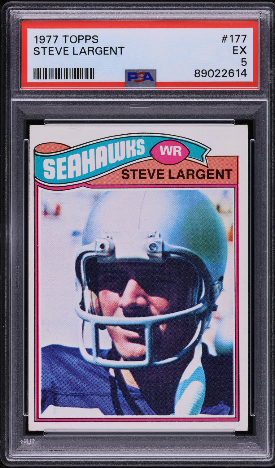 1977 Topps Football Steve Largent ROOKIE #177 PSA 5 EX