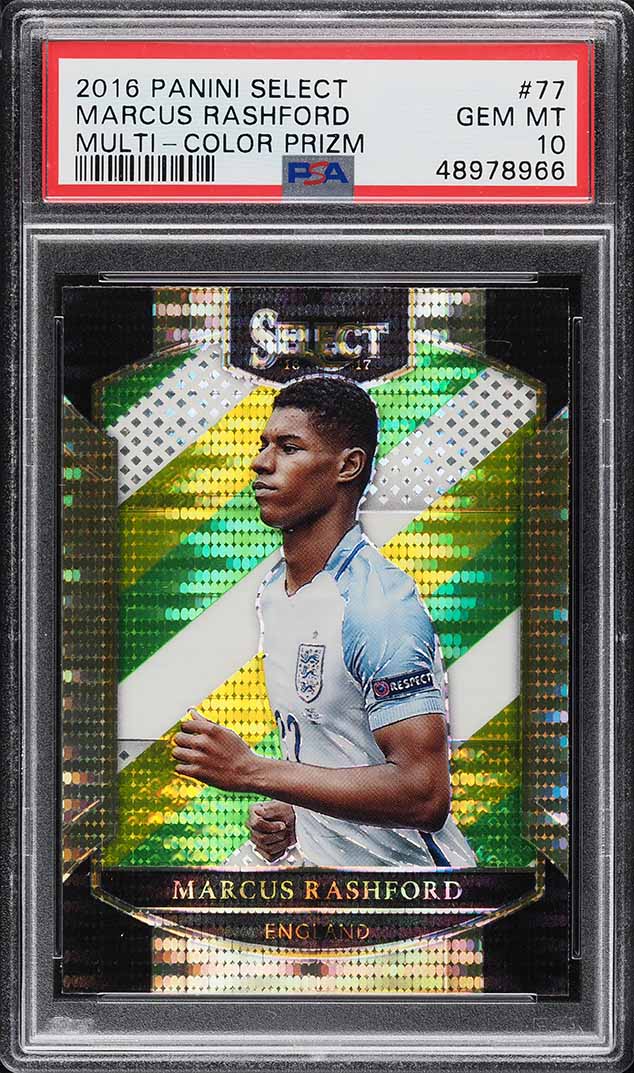 2020 Panini Prizm Premier League Signatures Silver Marcus Rashford