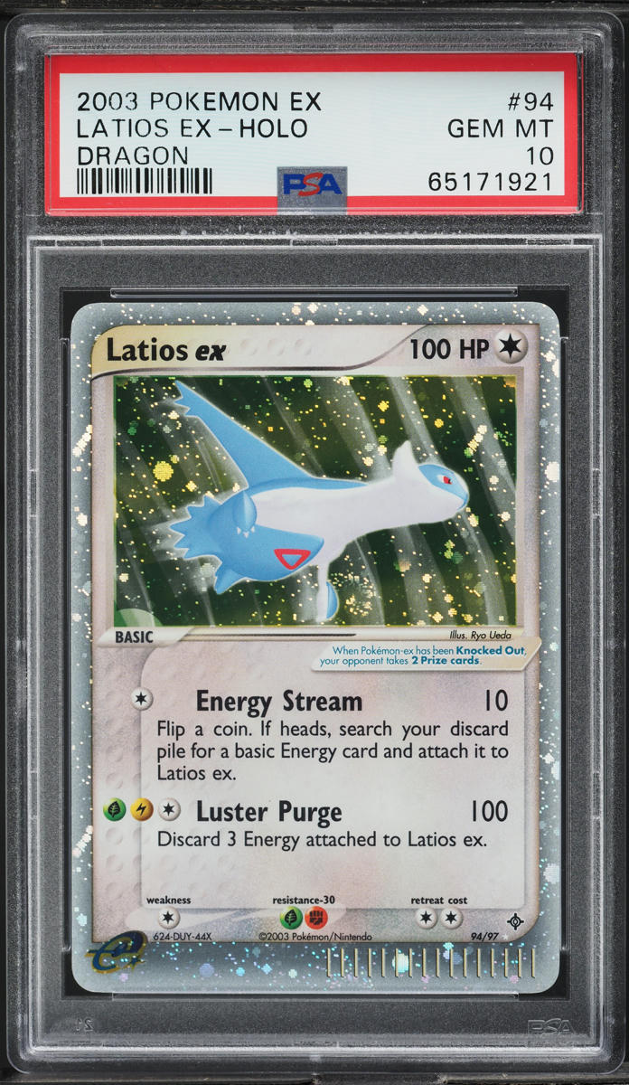 2003 Pokemon EX Dragon Holo Latios ex #94 PSA 10 GEM MINT