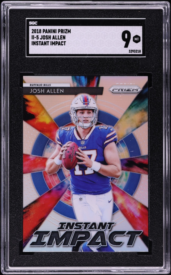 2018 Panini Prizm Instant Impact Josh Allen ROOKIE #II-5 SGC 9 MINT