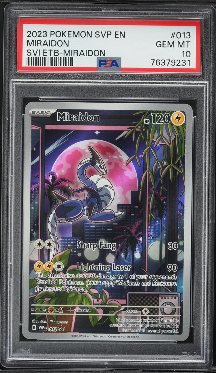 2023 Pokemon Scarlet & Violet Black Star Promo ETB Miraidon #13 PSA 10 GEM MINT