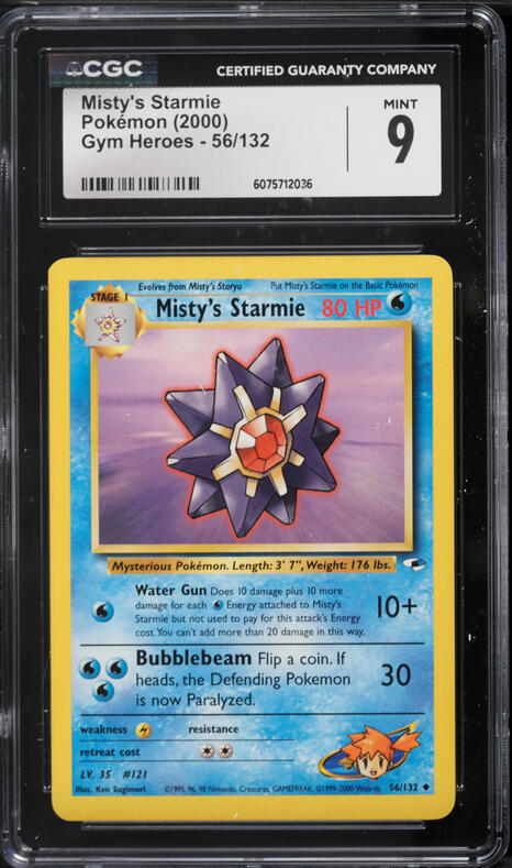 2000 Topps Chrome Pokemon Series 2 Spectra Starmie #121 PSA 9 MINT