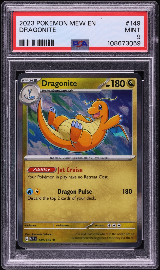 2023 Pokemon Scarlet & Violet 151 Holo Dragonite #149 PSA 9 MINT