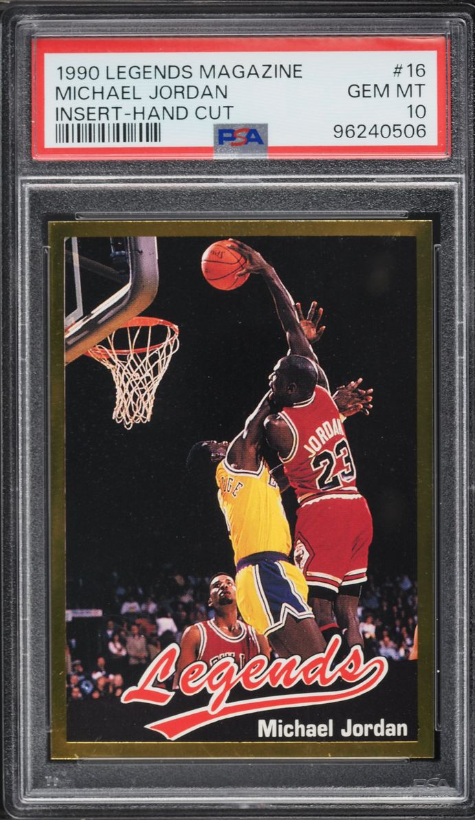 1990 Legends Magazine Insert Michael Jordan #16 PSA 10 GEM MINT