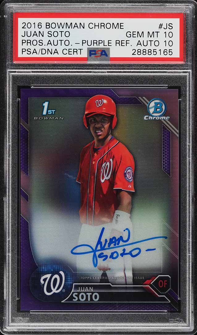 2021 Topps Chrome Platinum Anniversary Orange Ref Juan Soto AUTO