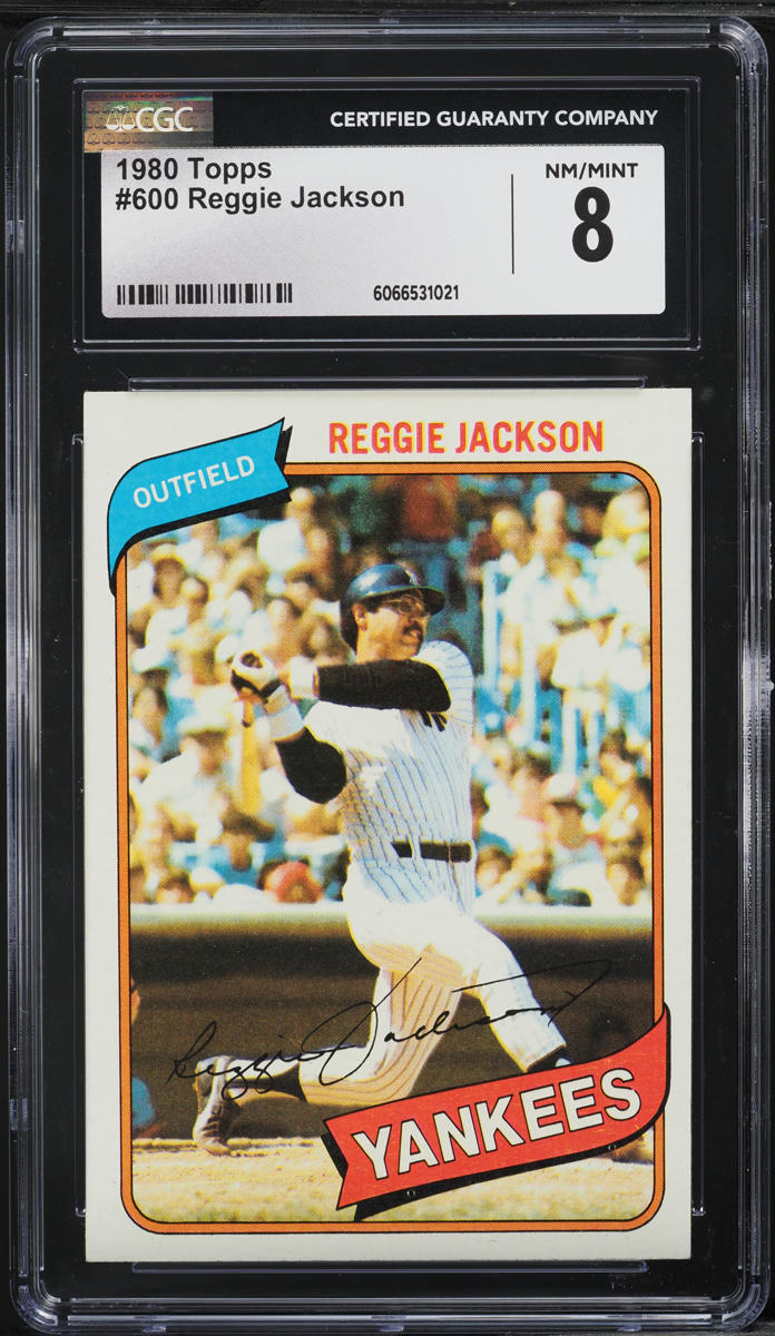 1980 Topps Reggie Jackson #600 CGC 8 NM-MT
