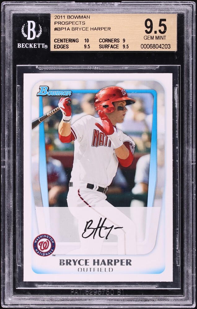 2011BowmanProspects ブライスハーパー BP1 2011 Bowman Prospects: #BP1 Bryce Harper NM-MT OR BETTER | eBay
