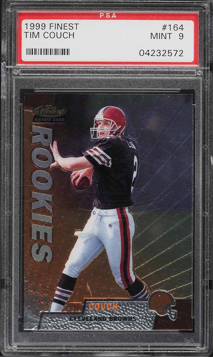 1999 Finest Football Tim Couch ROOKIE #164 PSA 9 MINT