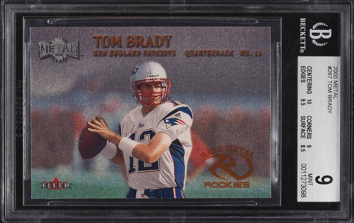 2000 Pacific Paramount Tom Brady ROOKIE #138 PSA 8 NM-MT on