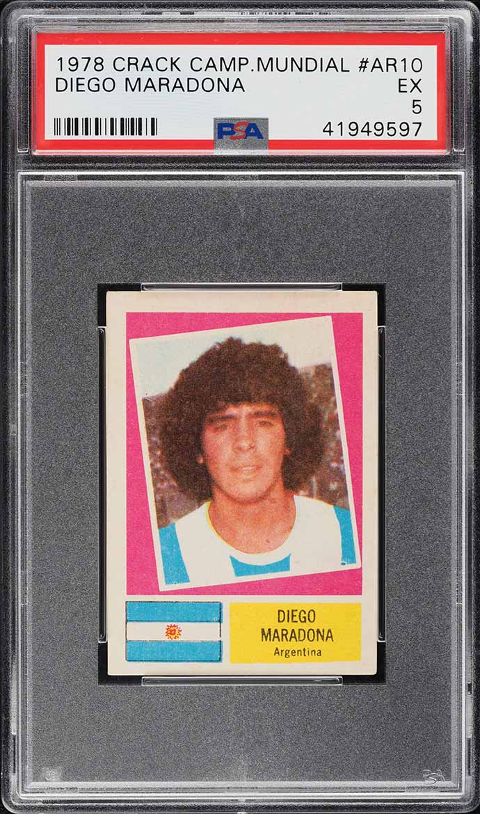 Carte De Collection Diego Maradona 1978 - PSA 1 - Rookie - Édition Argentine