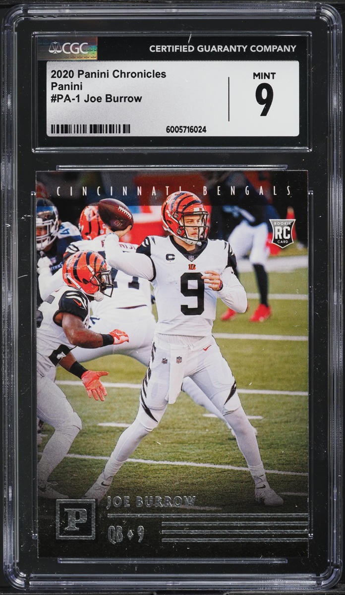 2020 Panini Chronicles Joe Burrow ROOKIE #PA-1 CGC 9 MINT