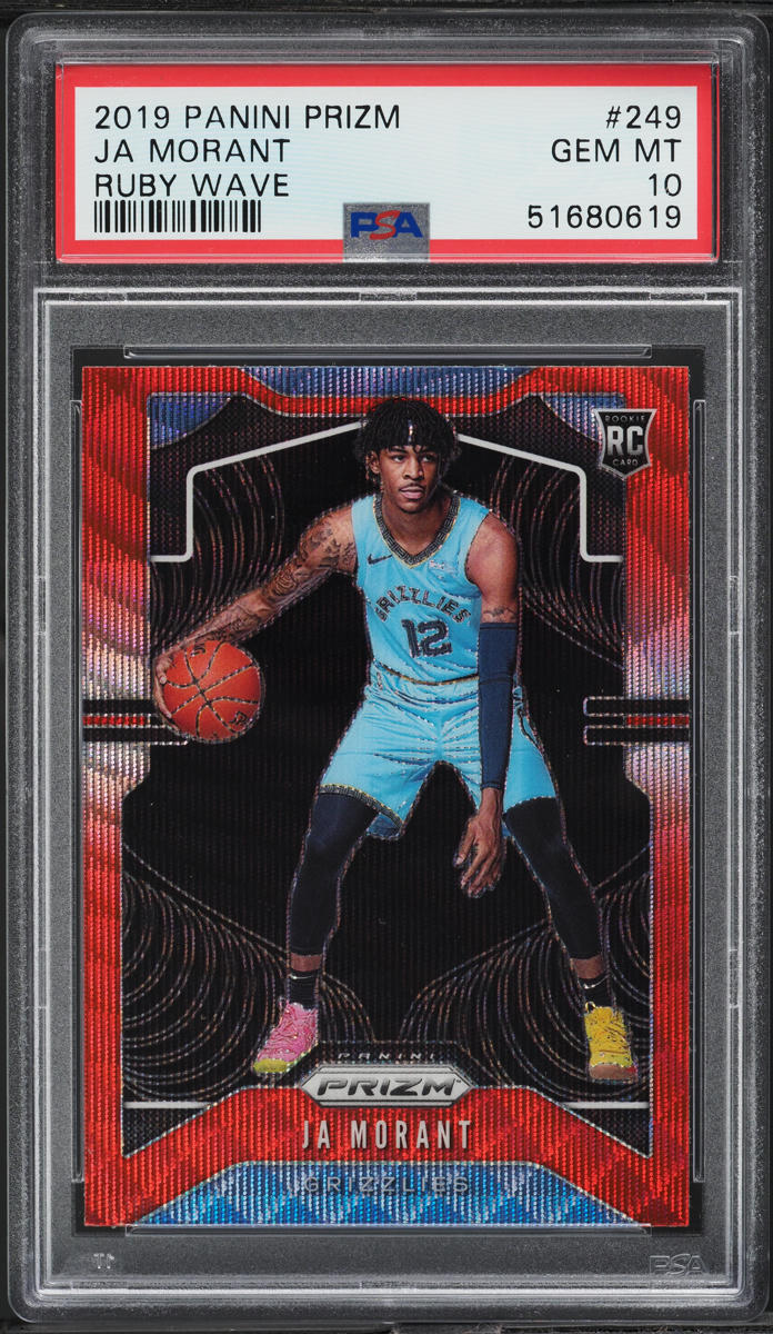 2019 Prizm Ja Morant Red Wave RC ルーキーカード 2019 Prizm Ja Morant Red Wave RC ルーキーカード