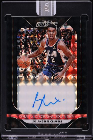 2018 Panini Prizm Mosaic Black White Box Shai Gilgeous-Alexander ROOKIE AUTO 1/1 #MO-SA