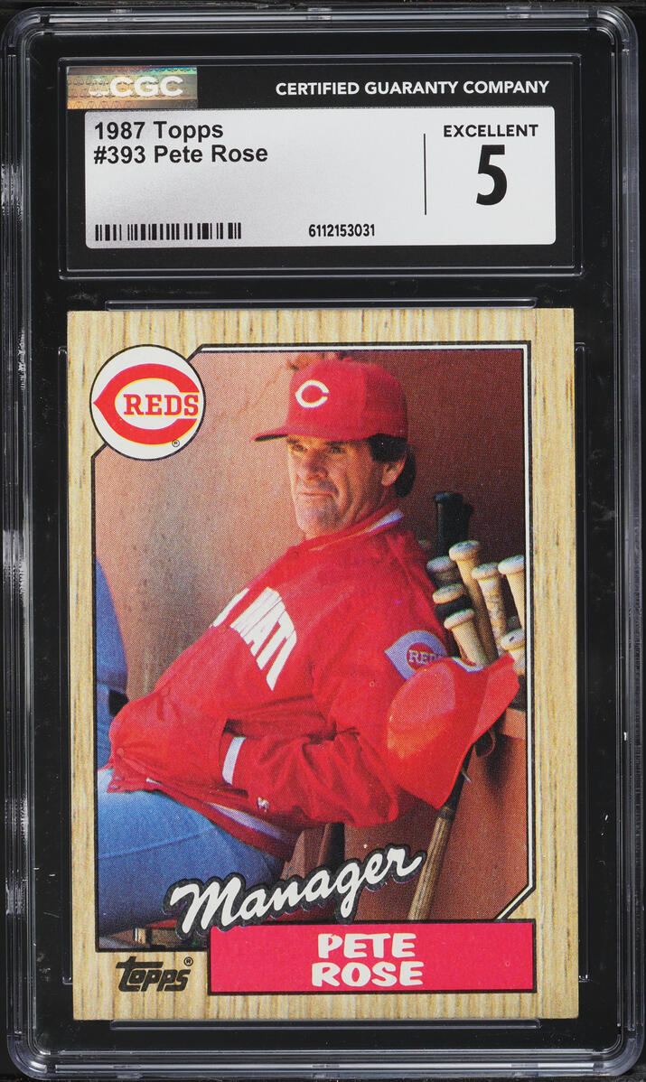 1987 Topps Pete Rose #393 CGC 5 EX
