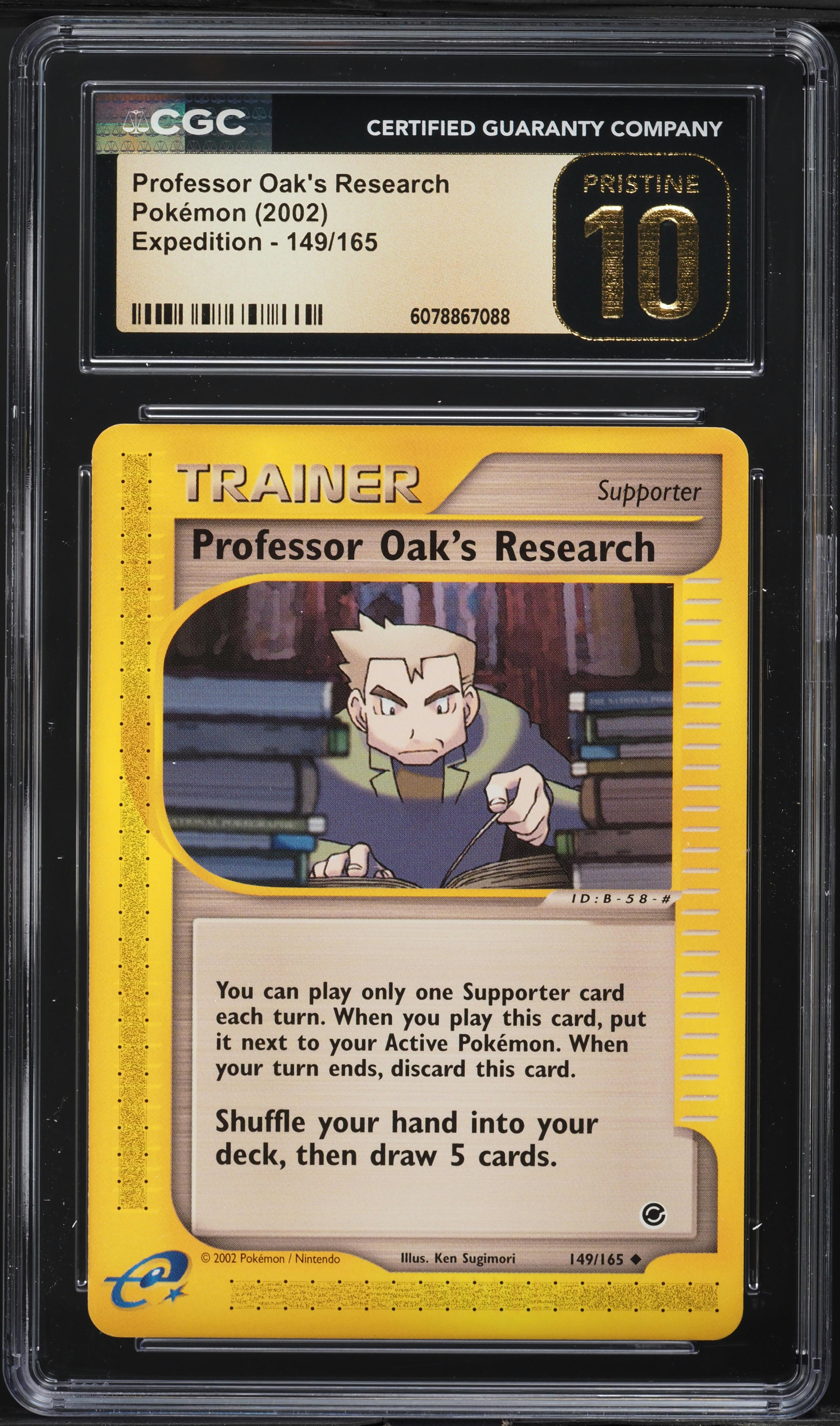 2002 Pokemon Expedition Professor Oak's Research #149 CGC 10 PRISTINE