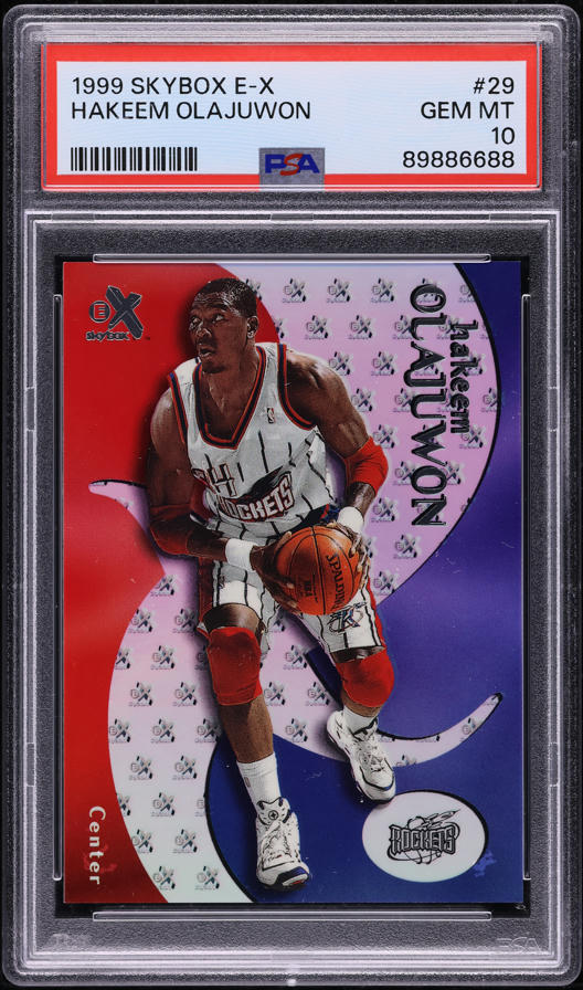 1990-91 Fleer Akeem Olajuwon Basketball Card #73 – Houston Rockets – NM-Mint