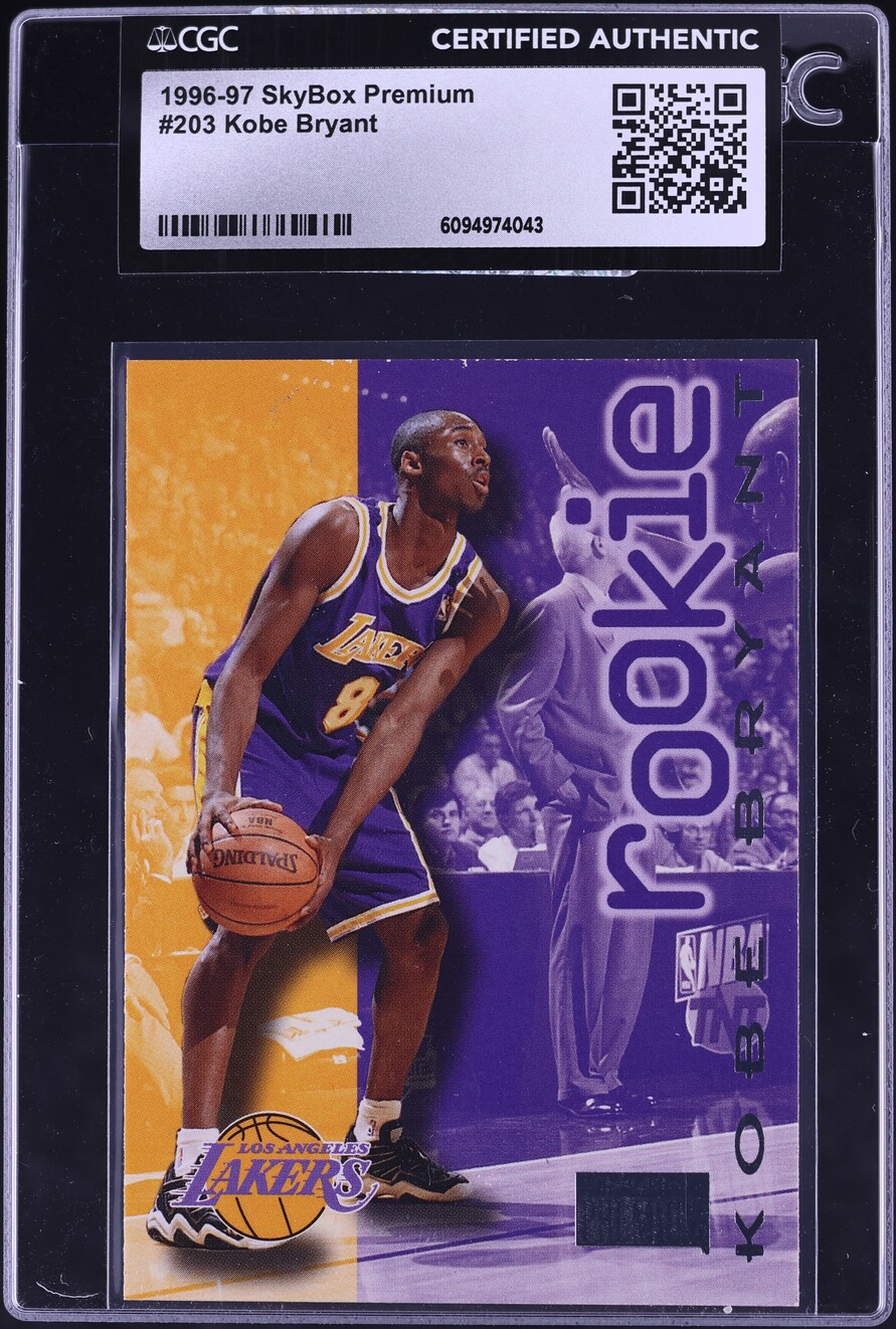1996 Skybox Premium Kobe Bryant ROOKIE #203 CGC AUTH