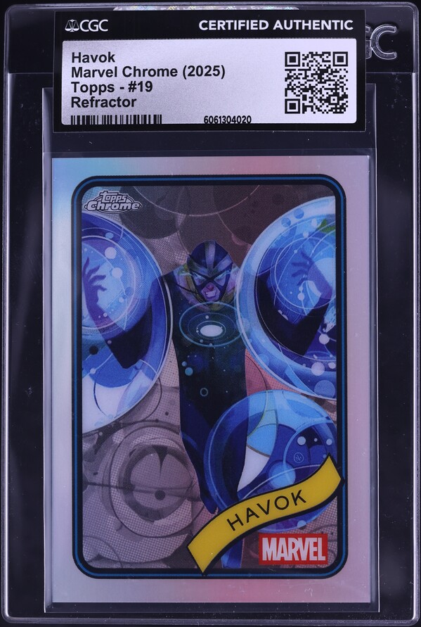 Topps2013 ジーター 3Dカード 美品 2025 Topps Marvel Chrome Refractor Mandarin #41 CGC AUTH on