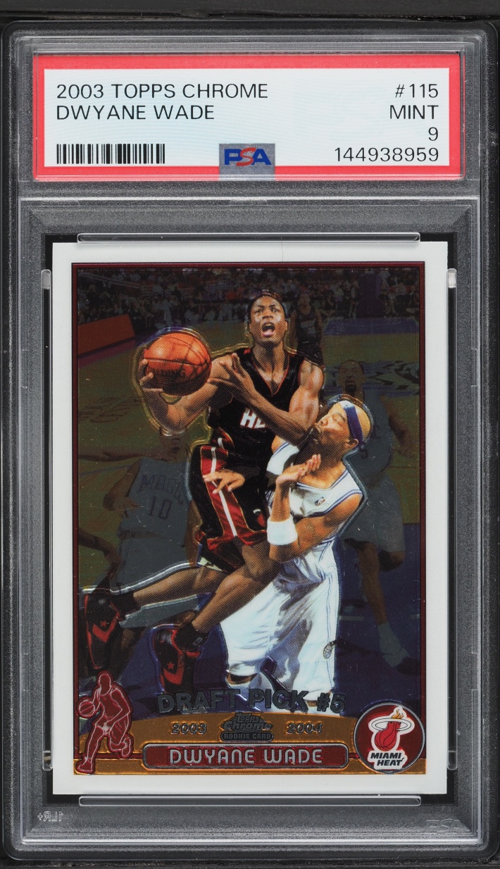 2003 Topps Chrome Dwyane Wade ROOKIE #115 PSA 9 MINT