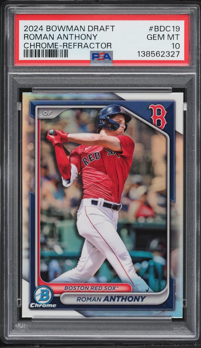 2024 Bowman Chrome Draft Refractor Roman Anthony PROSPECT #BDC-19 PSA 10 GEM MINT