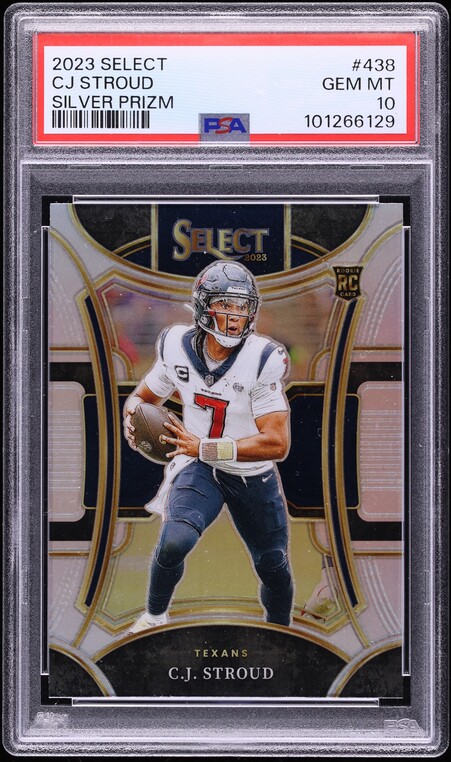 2023 Select Suite Level Silver Prizm C.J. Stroud ROOKIE #438 PSA 10 GEM MINT