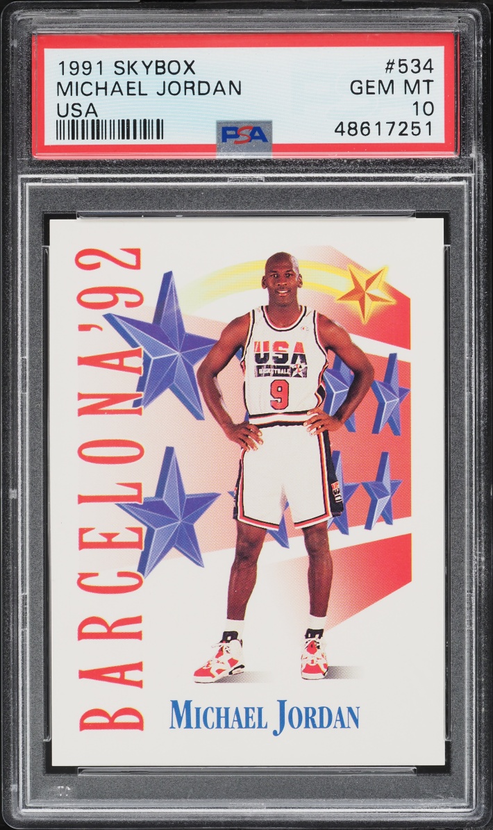 1991 Skybox USA Michael Jordan #534 PSA 10 GEM MINT
