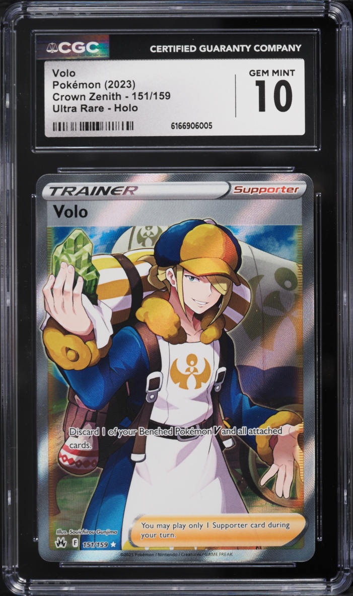 2023 Pokemon Sword & Shield Crown Zenith Full Art Volo #151 CGC 10 GEM MINT