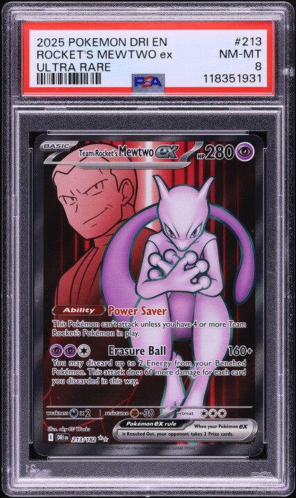 ポケモンカードゲーム 2025 POKEMON SV 10 JP ROCKET'S MEWTWO ex Pokemon Card SV10 114/098 Team Rocket's Mewtwo ex SR Glory