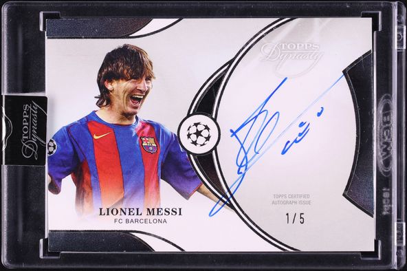 2007 Futera World Football Unique Lionel Messi #81 BGS 9 MINT on