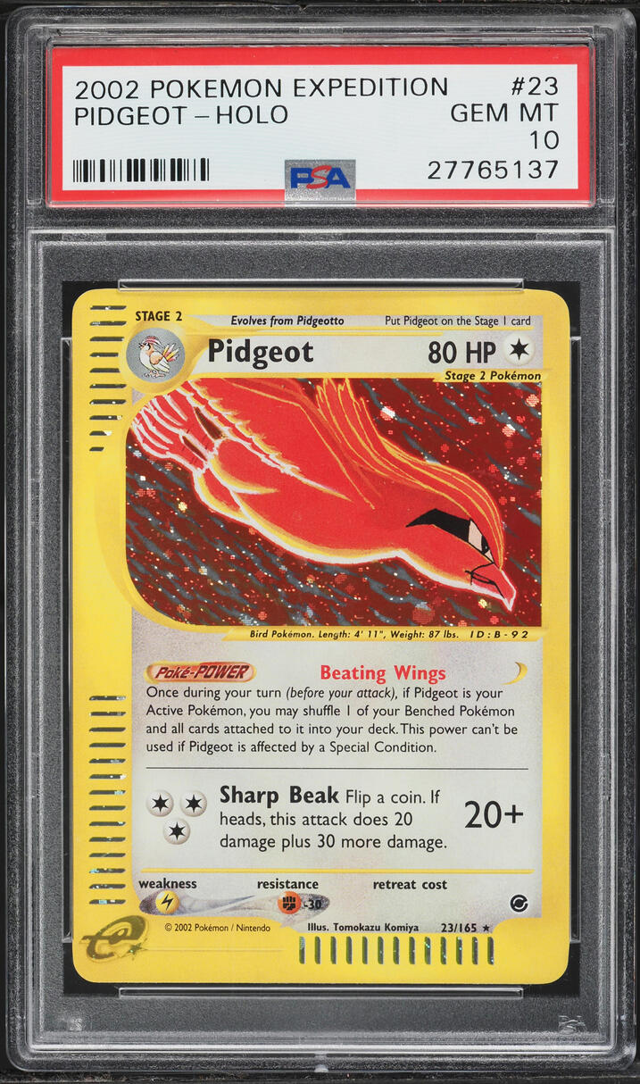 2002 Pokemon Expedition Holo Pidgeot #23 PSA 10 GEM MINT